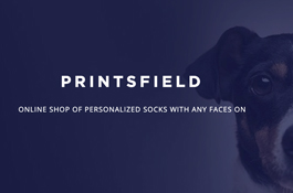 Printsfield.com - Customised socks online store. Email marketing